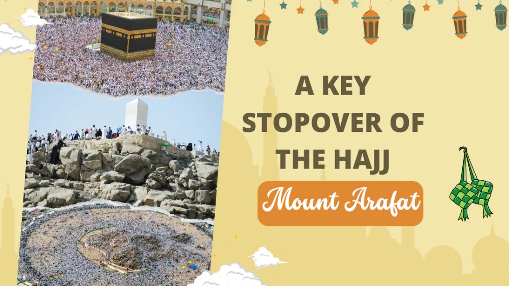 Muslim pilgrims on Mount Arafat